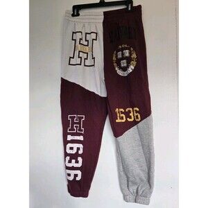 Harvard University Women Large Sweatpants‎ Script Joggers Cuff Cotton Ivy League